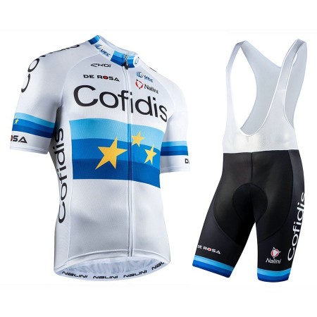 Completo Maglia + Pantaloncino con bretelle 2020 Team Cofidis N002